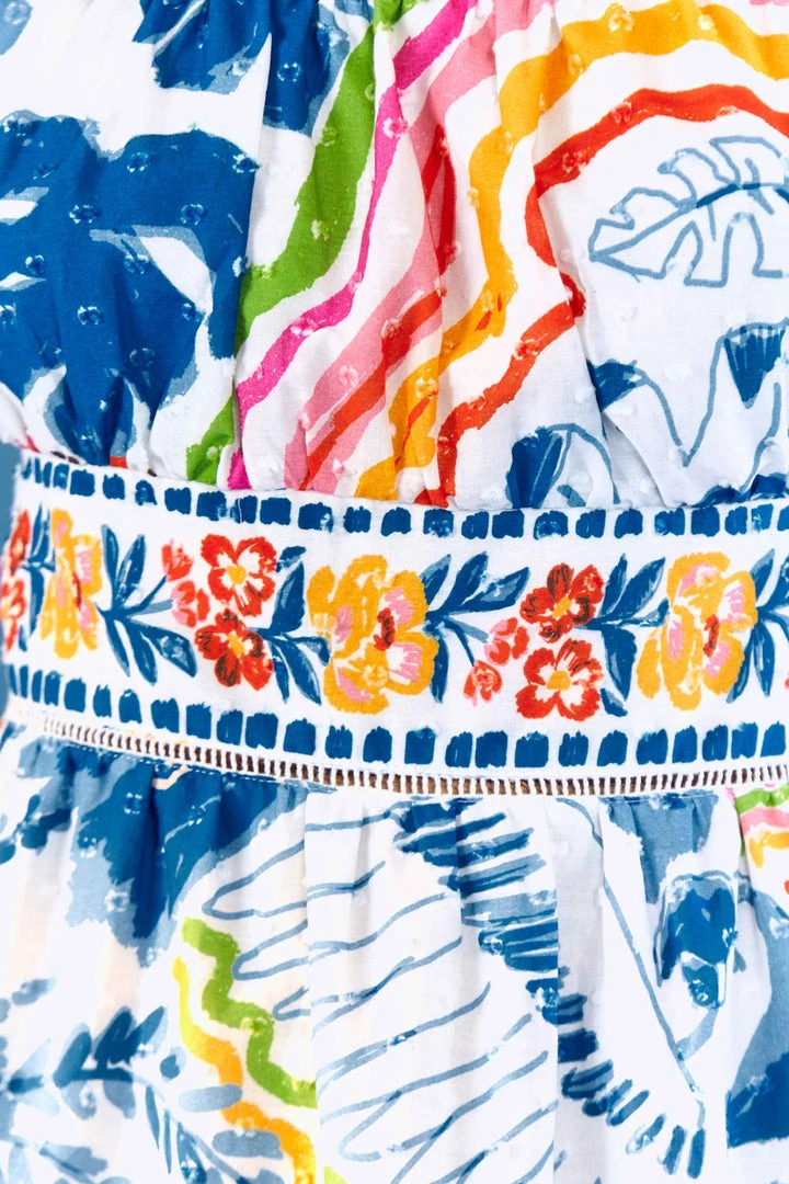 FARM RIO Most Loved Wild Brazil Tie Strap Mini Dress 5 FARM RIO Most Loved Wild Brazil Tie Strap Mini Dress