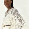 FARM RIO Off White Guipure Blouse Most Loved