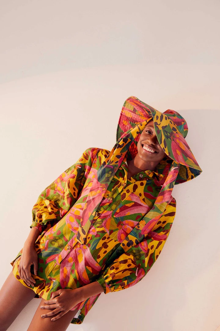 FARM RIO COW PRINT BANANAS HAT 1 FARM RIO COW PRINT BANANAS HAT