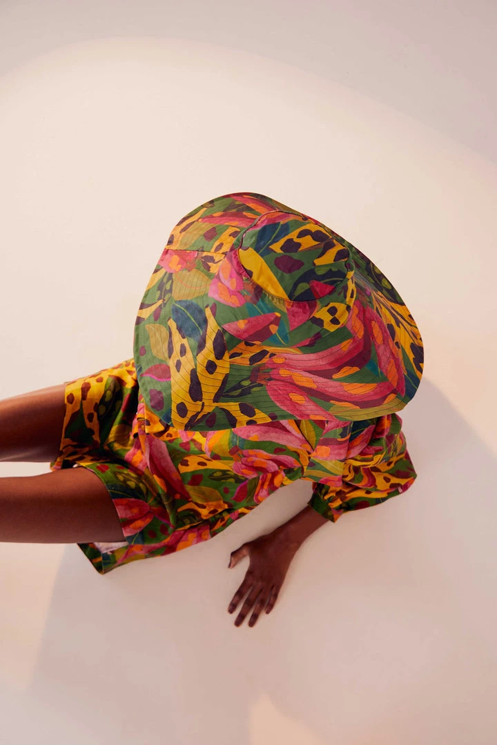 FARM RIO COW PRINT BANANAS HAT 3 FARM RIO COW PRINT BANANAS HAT