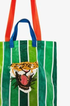 FARM RIO EMBROIDERED LEOPARD MARKET BAG Accessories