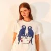 FARM RIO Blue Color Therapy T-Shirt New In