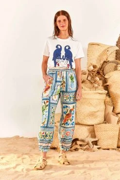 FARM RIO Blue Color Therapy T-Shirt New In