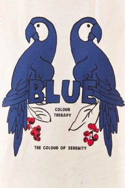 FARM RIO Blue Color Therapy T-Shirt New In