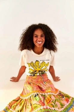 FARM RIO Yellow Color Therapy T-Shirt New In
