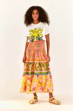 FARM RIO Yellow Color Therapy T-Shirt New In