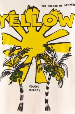 FARM RIO Yellow Color Therapy T-Shirt New In
