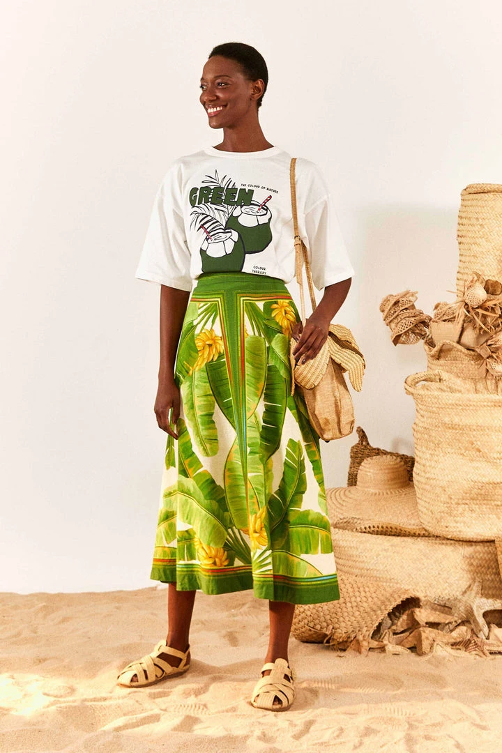 FARM RIO Green Color Therapy T-Shirt 4 FARM RIO Green Color Therapy T-Shirt