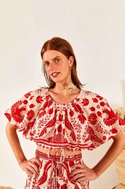 FARM RIO New In Jungle Flow Top