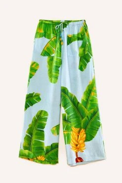 FARM RIO New In Blue Fresh Bananas Pants 10 FARM RIO New In Blue Fresh Bananas Pants