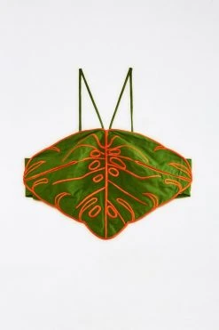 FARM RIO New In Green Monstera Top