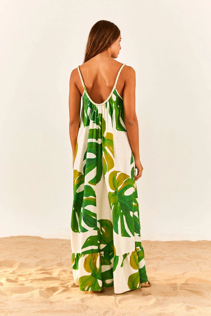 FARM RIO New In White Monstera Maxi Dress 2 FARM RIO New In White Monstera Maxi Dress