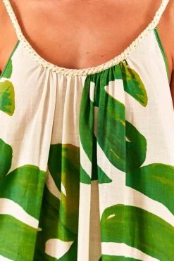 FARM RIO New In White Monstera Maxi Dress 10 FARM RIO New In White Monstera Maxi Dress