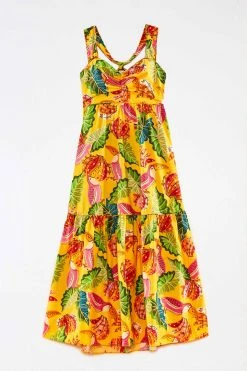 FARM RIO Yellow Beaks & Bananas Maxi Dress 11 FARM RIO Yellow Beaks & Bananas Maxi Dress