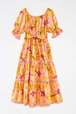 FARM RIO Banana Taste Midi Dress