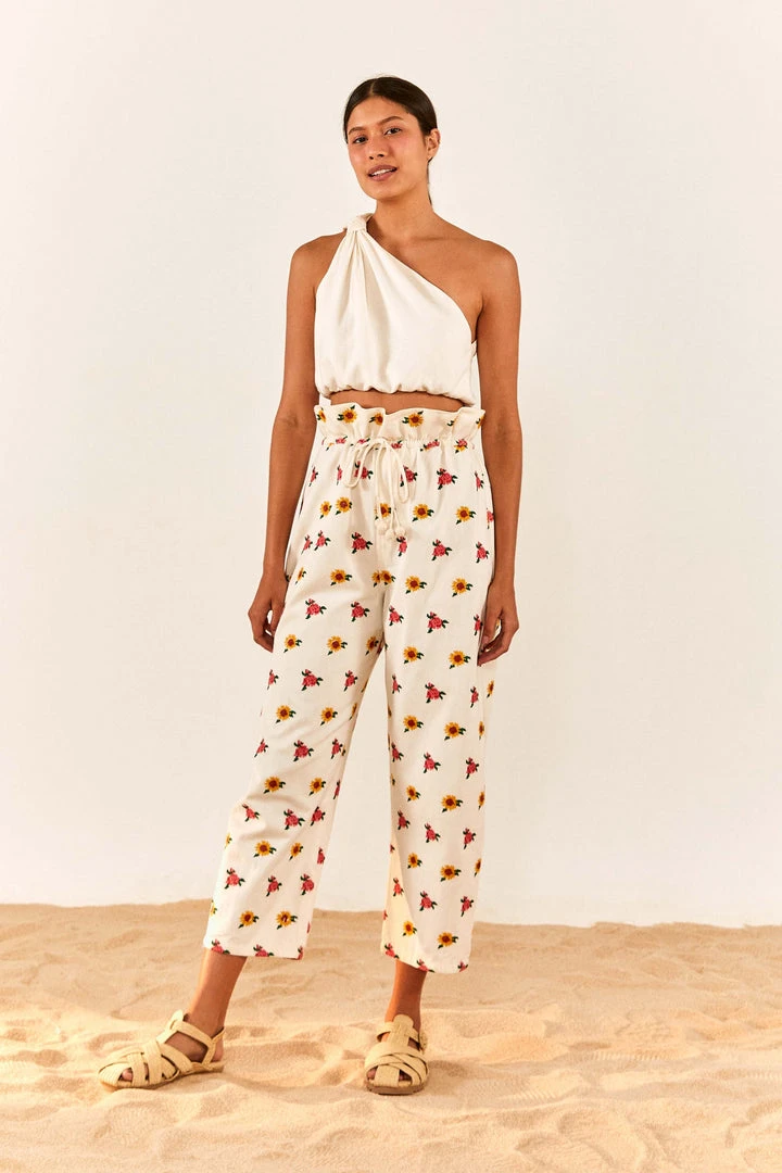 FARM RIO New In Off-White One Shoulder Knot Top 4 FARM RIO New In Off-White One Shoulder Knot Top