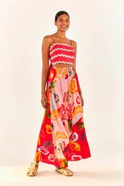 FARM RIO Red Wrap Top New In 11 FARM RIO Red Wrap Top New In