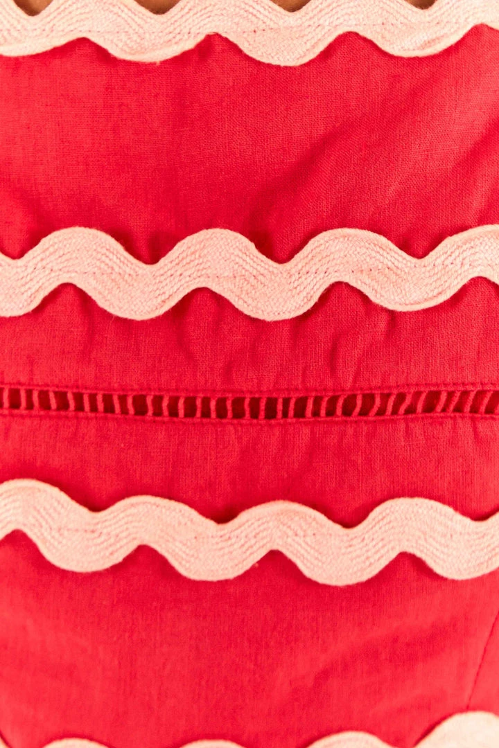 FARM RIO Red Wrap Top New In 6 FARM RIO Red Wrap Top New In