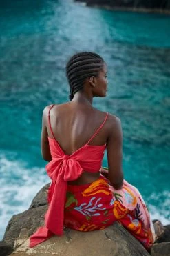 FARM RIO Red Wrap Top New In 10 FARM RIO Red Wrap Top New In