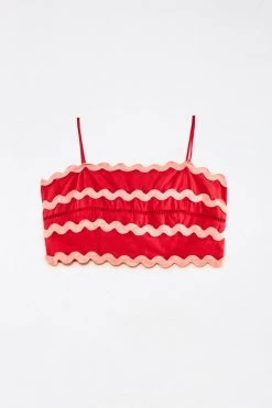 FARM RIO Red Wrap Top New In 13 FARM RIO Red Wrap Top New In