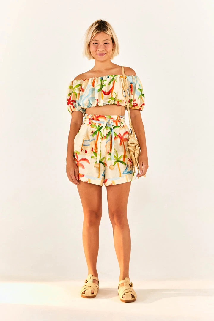 FARM RIO Copacabana Off-Shoulder Crop Top 5 FARM RIO Copacabana Off-Shoulder Crop Top