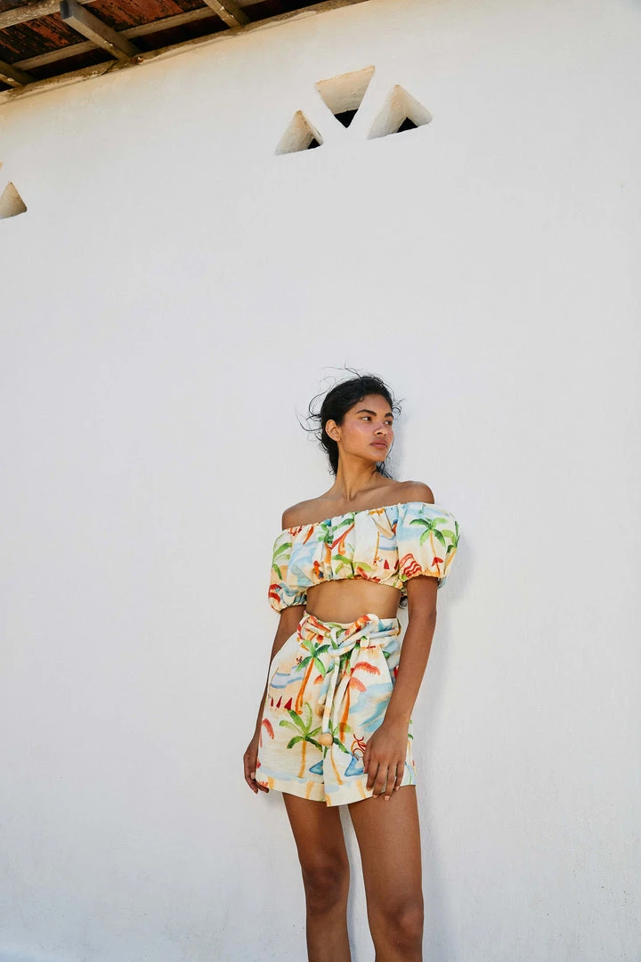 FARM RIO Copacabana Off-Shoulder Crop Top 3 FARM RIO Copacabana Off-Shoulder Crop Top