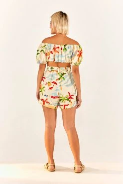 FARM RIO Copacabana Off-Shoulder Crop Top