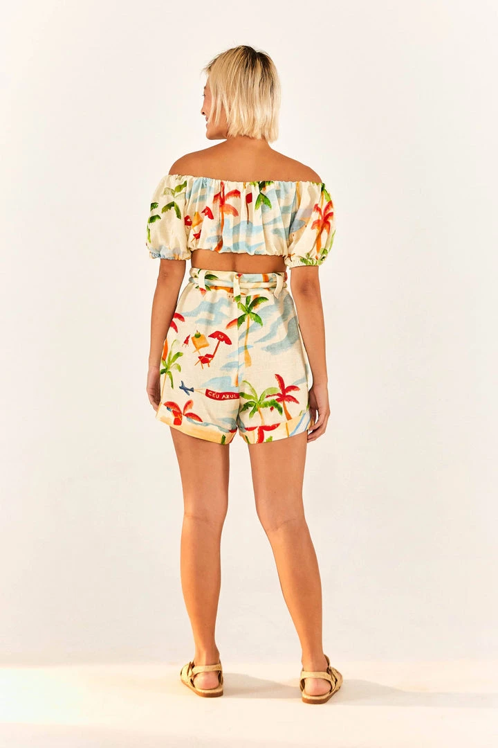 FARM RIO Copacabana Off-Shoulder Crop Top 2 FARM RIO Copacabana Off-Shoulder Crop Top