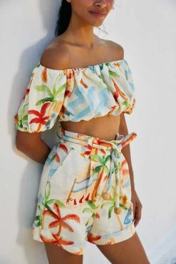 FARM RIO Copacabana Off-Shoulder Crop Top 10 FARM RIO Copacabana Off-Shoulder Crop Top