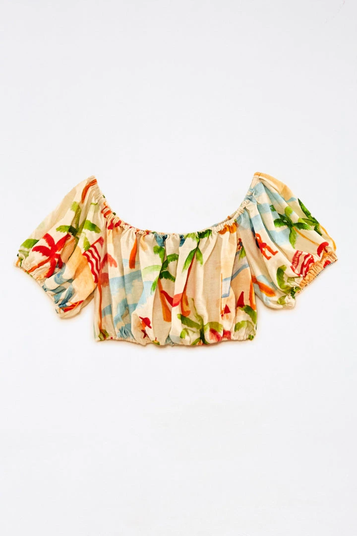 FARM RIO Copacabana Off-Shoulder Crop Top 7 FARM RIO Copacabana Off-Shoulder Crop Top