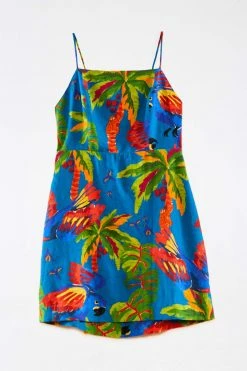 FARM RIO Blue Sunny Day Mini Dress New In 12 FARM RIO Blue Sunny Day Mini Dress New In