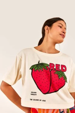 FARM RIO Red Color Therapy T-Shirt New In
