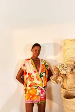 FARM RIO New In Fruits Scarves Blouse