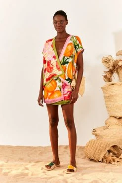 FARM RIO New In Fruits Scarves Blouse 9 FARM RIO New In Fruits Scarves Blouse