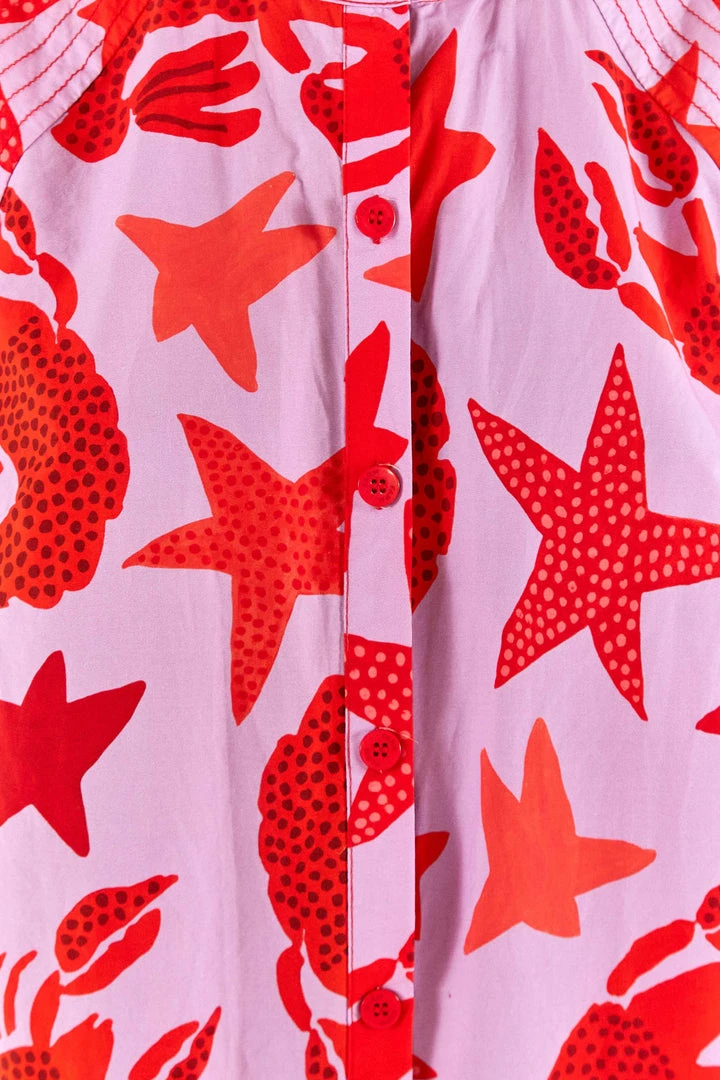 FARM RIO New In Lobster Sky Mini Dress 5 FARM RIO New In Lobster Sky Mini Dress