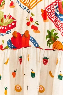 FARM RIO Mixed Picnic V Neck Maxi Dress New In 9 FARM RIO Mixed Picnic V Neck Maxi Dress New In