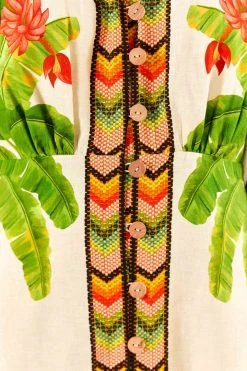 FARM RIO Fresh Forest Scarf V Neck Midi Dress New In 11 FARM RIO Fresh Forest Scarf V Neck Midi Dress New In