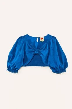 FARM RIO New In Blue 3D Pineapple Crop Top