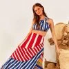 FARM RIO New In Amazing Stripes Frill Midi Skirt