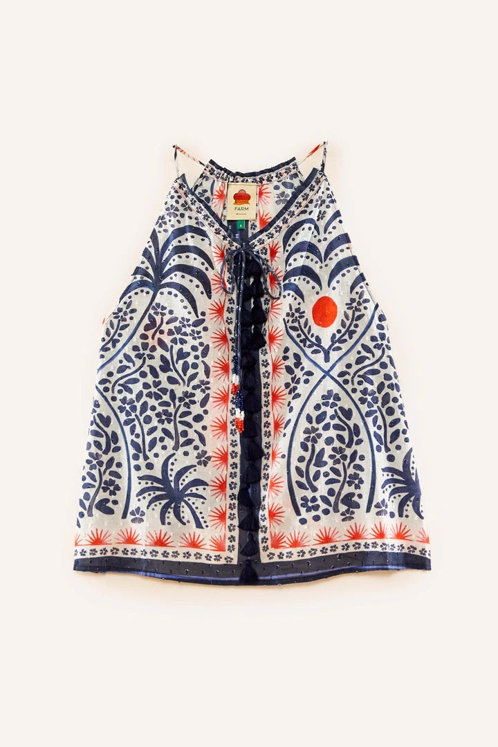 FARM RIO Afternoon Breeze Blouse New In 7 FARM RIO Afternoon Breeze Blouse New In