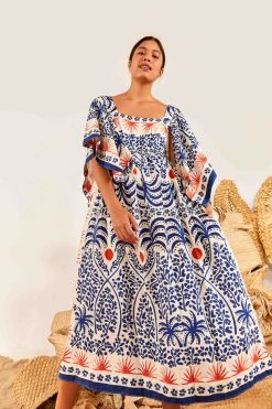 FARM RIO Afternoon Breeze Midi Dress New In 8 FARM RIO Afternoon Breeze Midi Dress New In