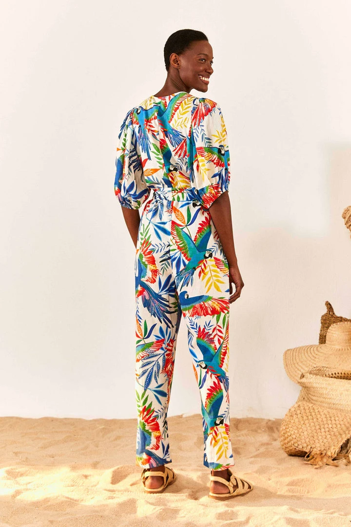FARM RIO Macaw Wind Jumpsuit FARM RIO Macaw Wind Jumpsuit