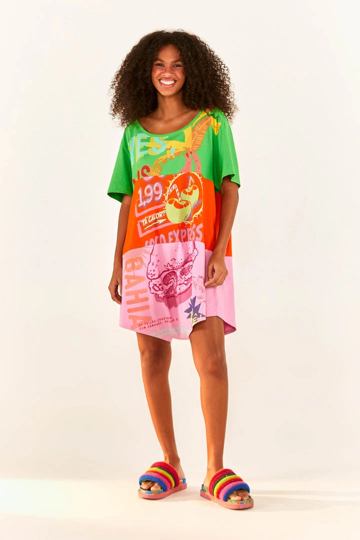 FARM RIO Mixed Graphic Romper New In 4 FARM RIO Mixed Graphic Romper New In