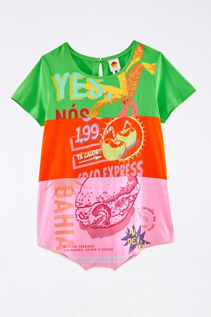 FARM RIO Mixed Graphic Romper New In 5 FARM RIO Mixed Graphic Romper New In