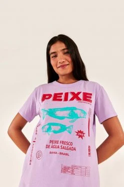 FARM RIO New In Lilac Peixe T-Shirt