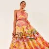 FARM RIO New In Mixed Pink Prints Maxi Dress
