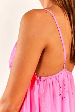 FARM RIO Neon Pink Maxi Dress New In