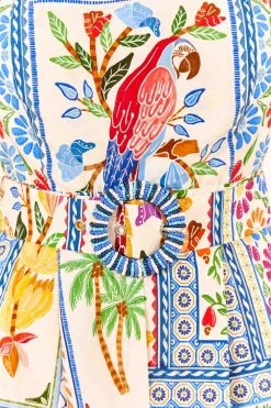 FARM RIO New In Tropical Tiles Sleeveless Romper 11 FARM RIO New In Tropical Tiles Sleeveless Romper