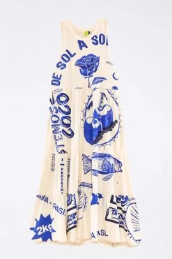 FARM RIO New In White Rainha Das Aguas T Shirt Dress 11 FARM RIO New In White Rainha Das Aguas T Shirt Dress