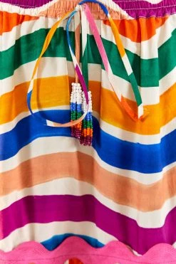 FARM RIO Most Loved DANCING STRIPES MAXI SKIRT 11 FARM RIO Most Loved DANCING STRIPES MAXI SKIRT